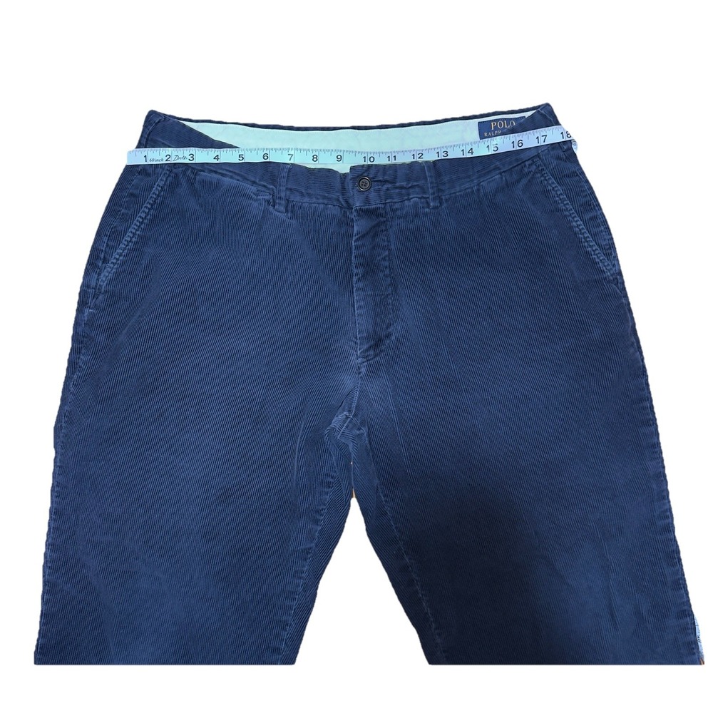 Polo Ralph Lauren Mens Classic Fit Corduroy Pants Navy Blue Size 36x30 - Picture 4 of 11